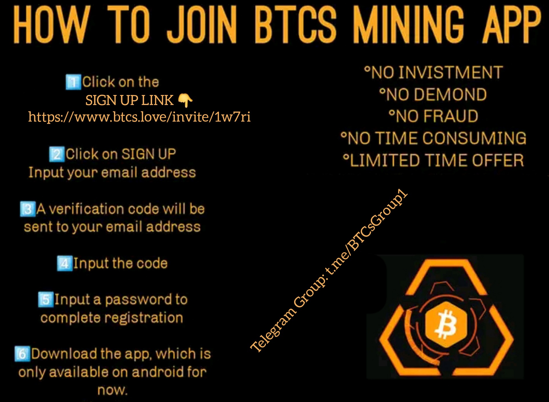 How to sign in Satoshi BTCs mining